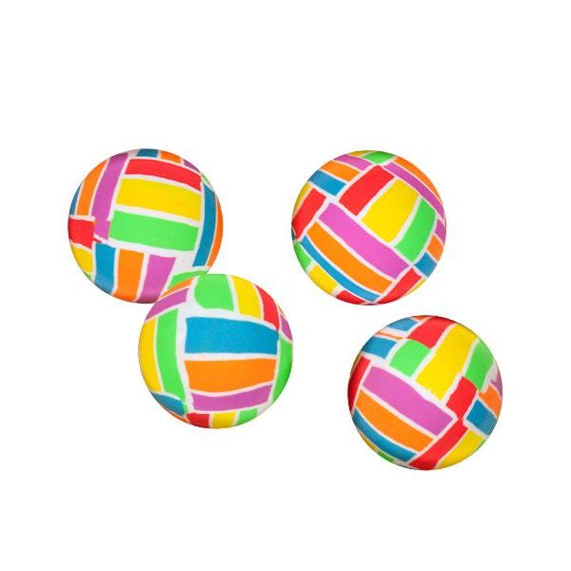 Trendhaus Flummi „Sternchen“ Im 4er-Set – Durchmesser 45 Mm, Super Sprungkraft Aus Kautschuk, Für Kinder Ab 3 Jahren