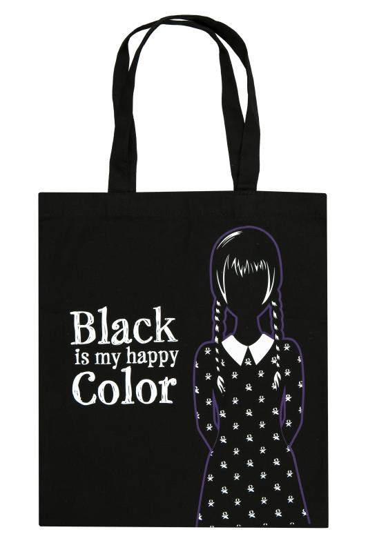 Spreadshirt Stofftasche "Meine Lieblingsfarbe Schwarz" – 10 Liter Baumwoll-Einkaufsbeutel