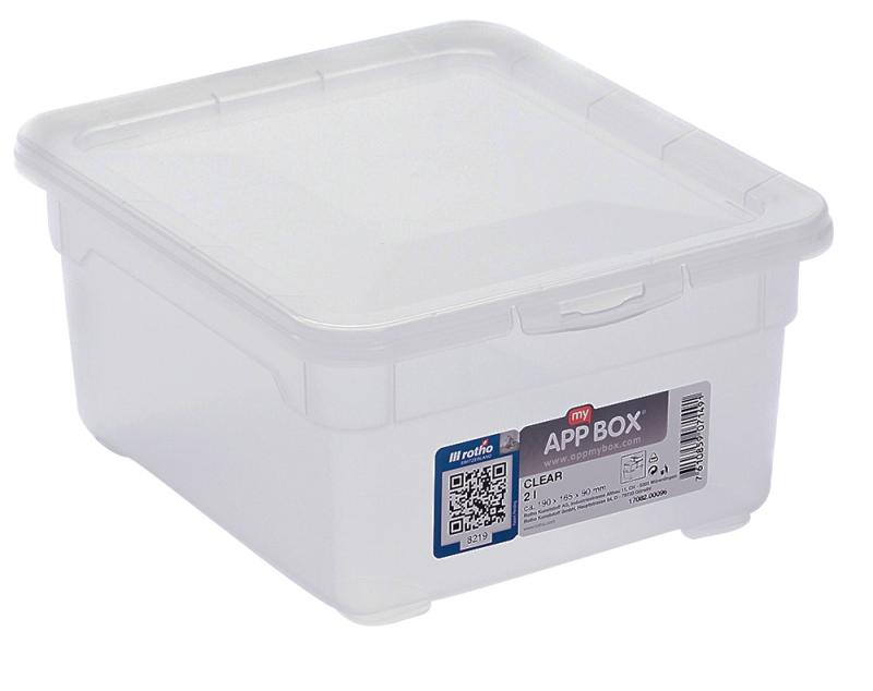 ROTHO Aufbewahrungsbox App my Box mit Deckel 2 Liter zum Top-Preis