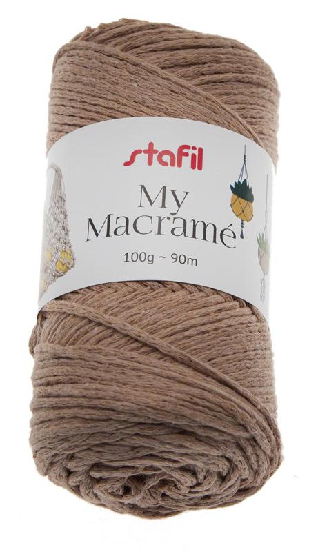 STAFIL Makramee-Garn 100 g kaffee zum Top-Preis