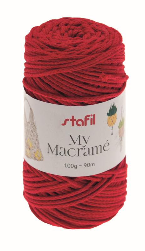STAFIL Makramee-Garn 100 g rot zum Top-Preis