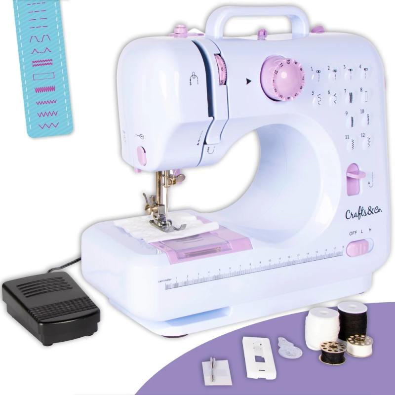 Design Works Nähmaschine Stick-Set – Kreuzstich Auf Aida-Stoff, Fertige Größe 20x25,5 Cm