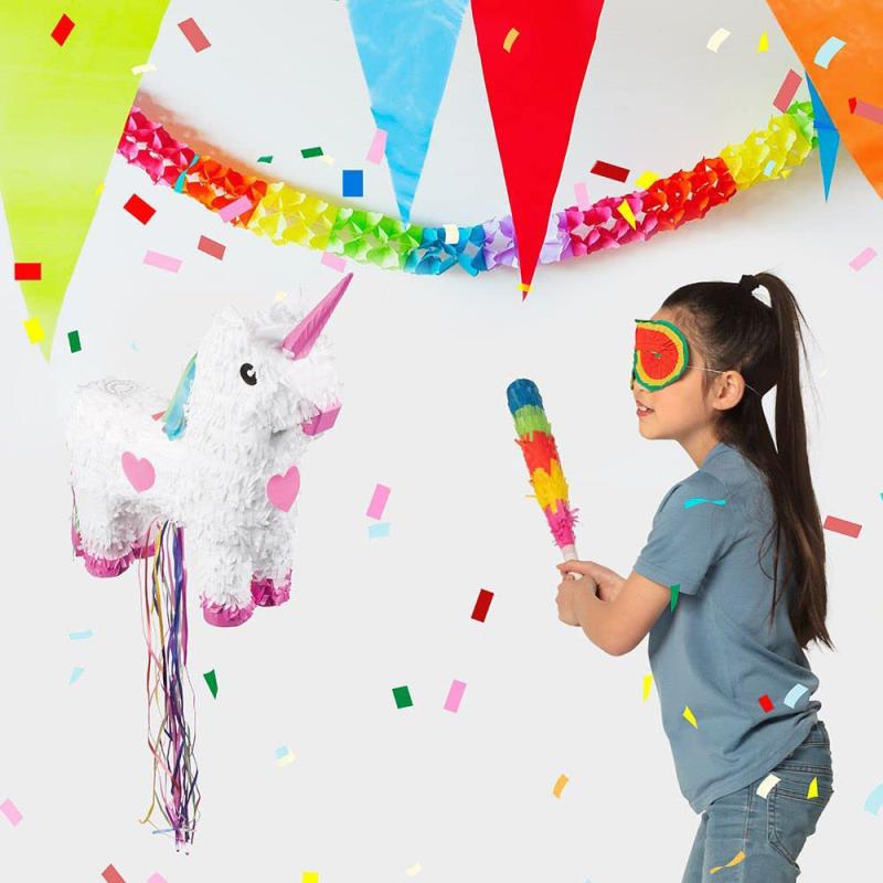 Papyrus Geburtstagskarte Mit Einhorn-Pinata Ornament – Handgefertigt & Voller Magie