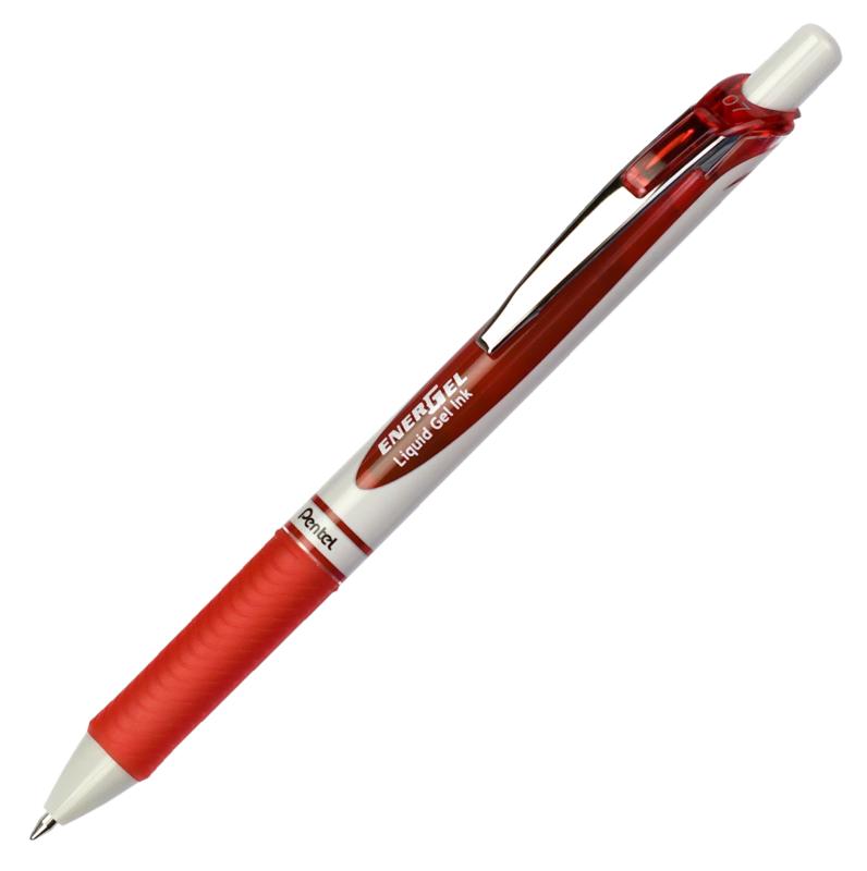 Pentel Energel Gelschreiber 0,7 Mm Rot – Schnell Trocknend & Nachfüllbar, Aus Recyceltem Material