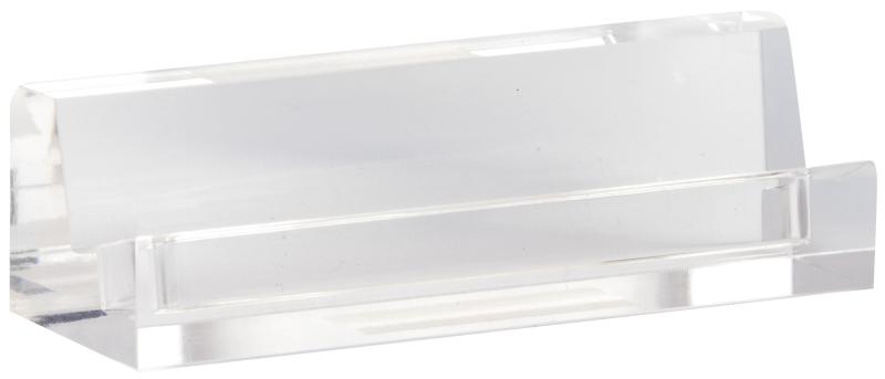 2x Visitenkartenhalter Acryl Transparent - Kartenständer Für Büro & Messe