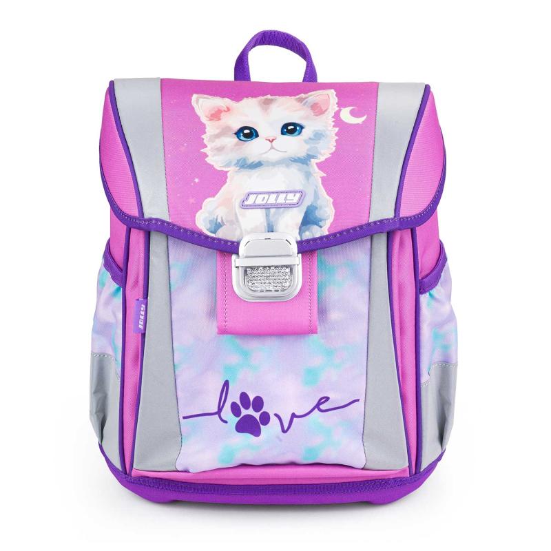 JOLLY Schultaschen-Set Classic Katze 46-teilig bunt zum Top-Preis