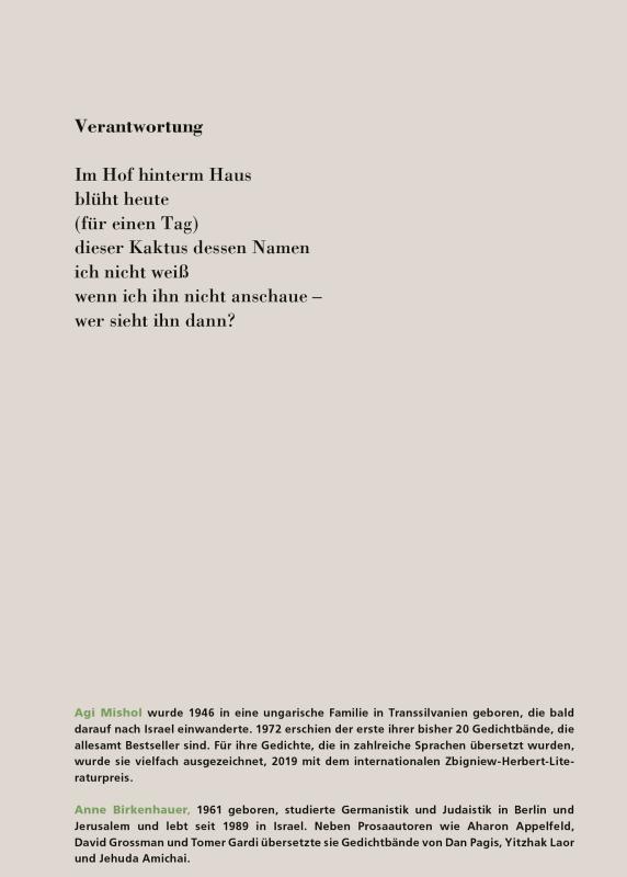 Agi Mishol - Gedicht fr den unvollkommenen Menschen  Buch