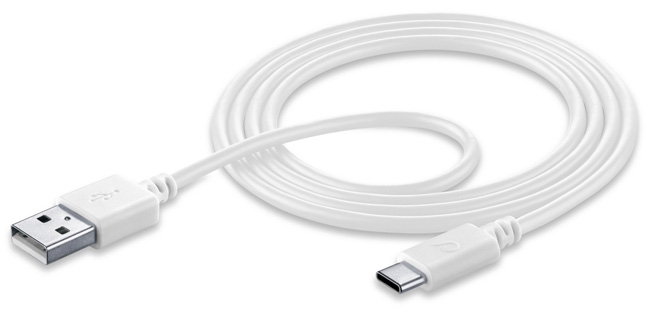 CELLULARLINE USB/USB-C-Schnellladekabel 120 cm weiß