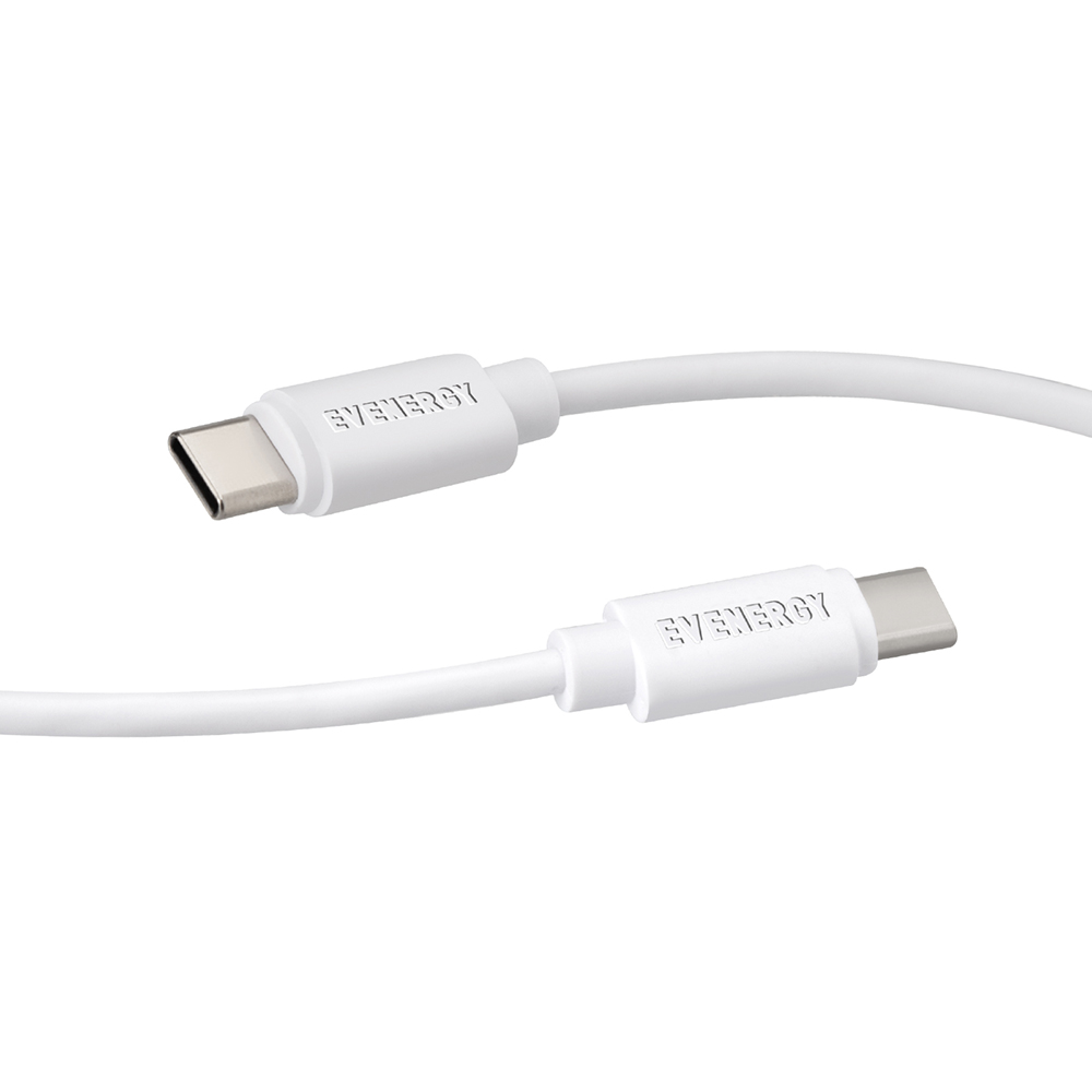 SBS Lade- und Datenkabel USB-C auf USB-C 1 m weiß