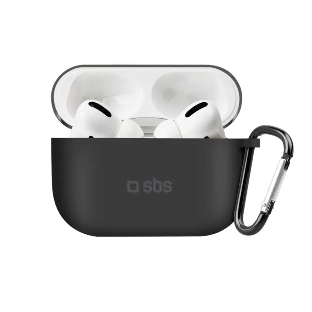 SBS Silikon-Etui für Apple AirPods Pro 2 schwarz