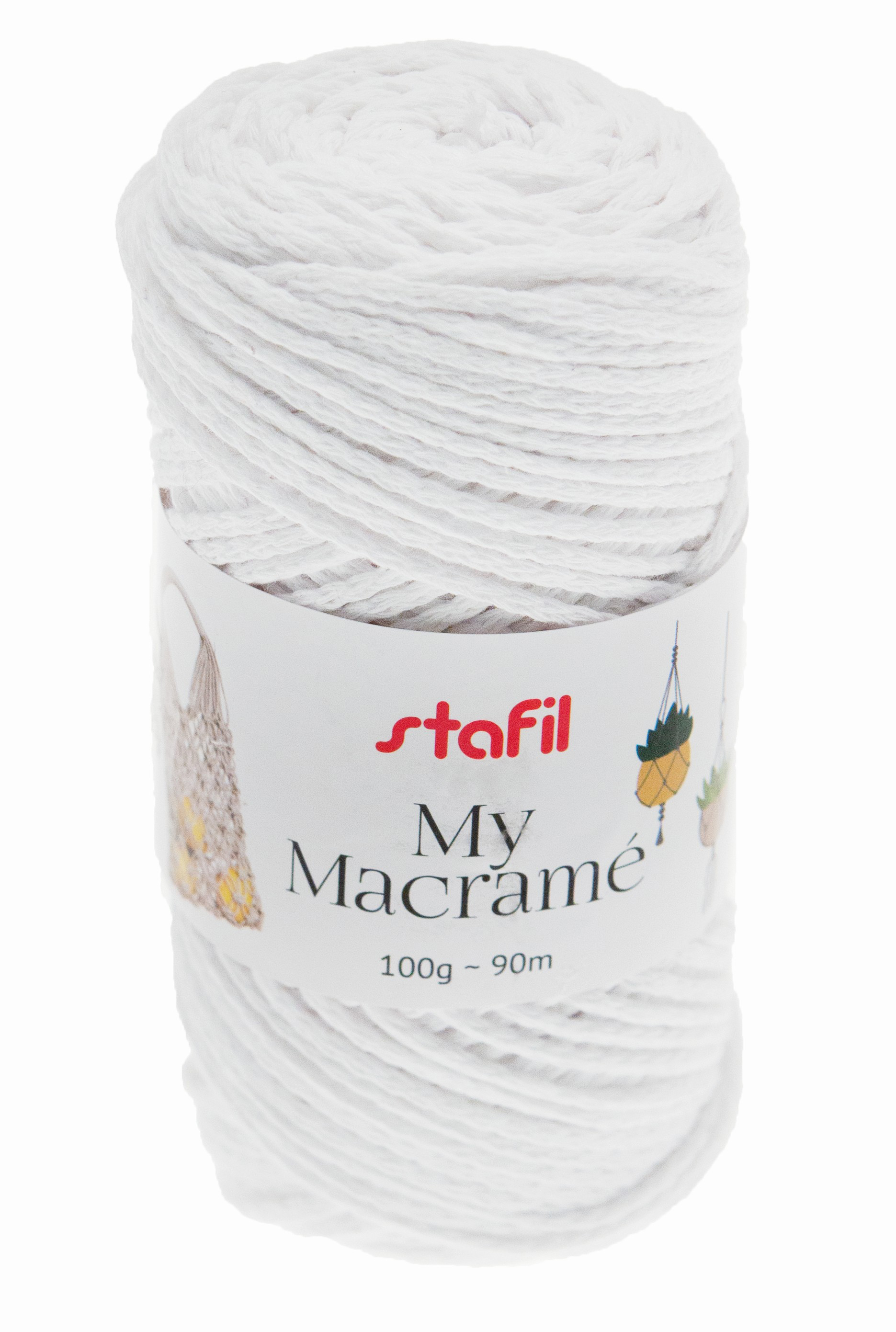 STAFIL Makramee-Garn 100 g weiß