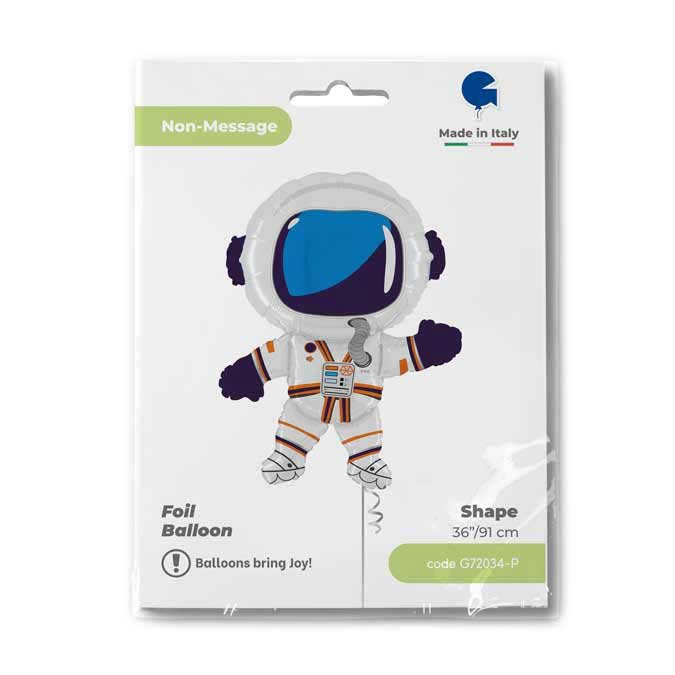 Folienballon Happy Astronaut 91 cm bunt