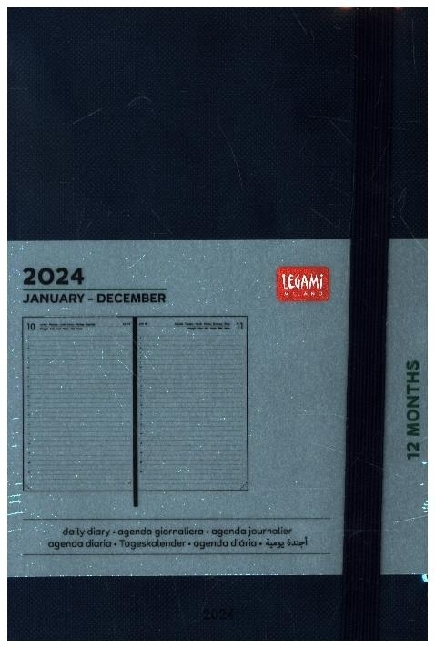 Tageskalender Medium - 2024 - Medium Daily Diary - 12M - Blue - Taschenbuch  - LIBRO