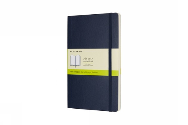 Moleskine Notizbuch Large/A5, Blanko, Soft Cover, Saphir - Taschenbuch