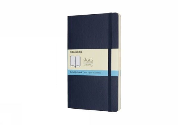 Moleskine Notizbuch Large/A5, Punktraster, Soft Cover, Saphir - gebunden