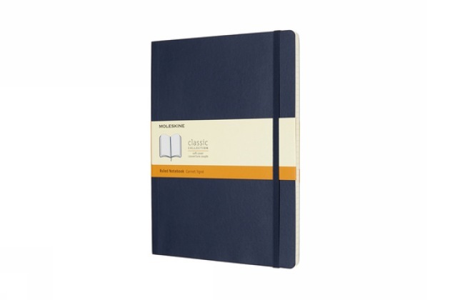 Moleskine Notizbuch Xlarge, Liniert, Soft Cover, Saphir - Taschenbuch