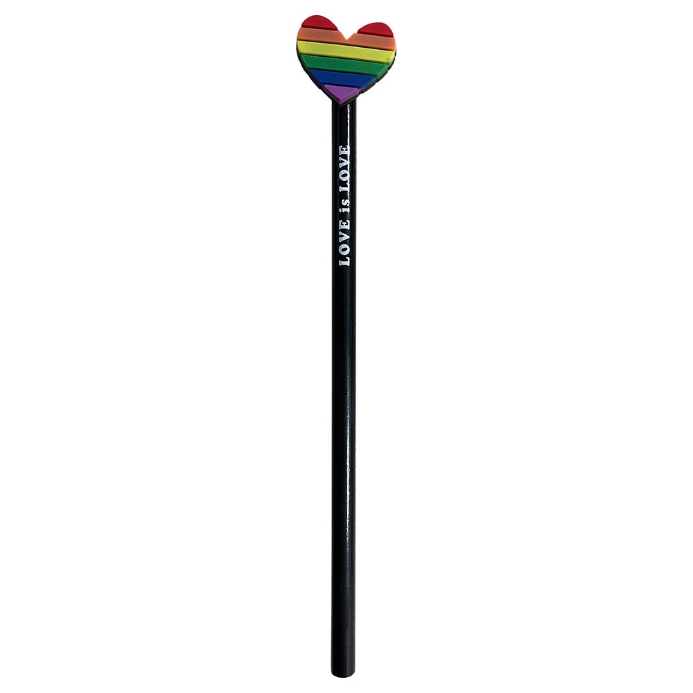 I-TOTAL Bleistift mit Radiergummi LOVE is LOVE 17 cm bunt