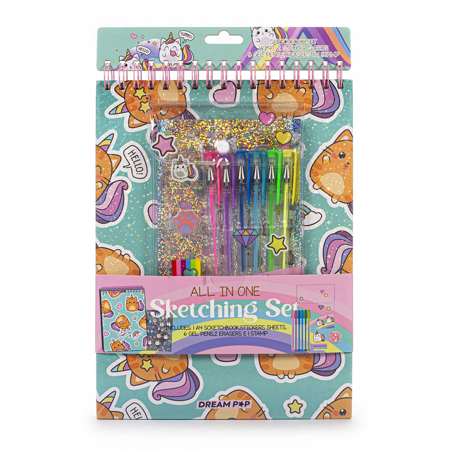 Sketchbuch-Set A4 Dreampop blau