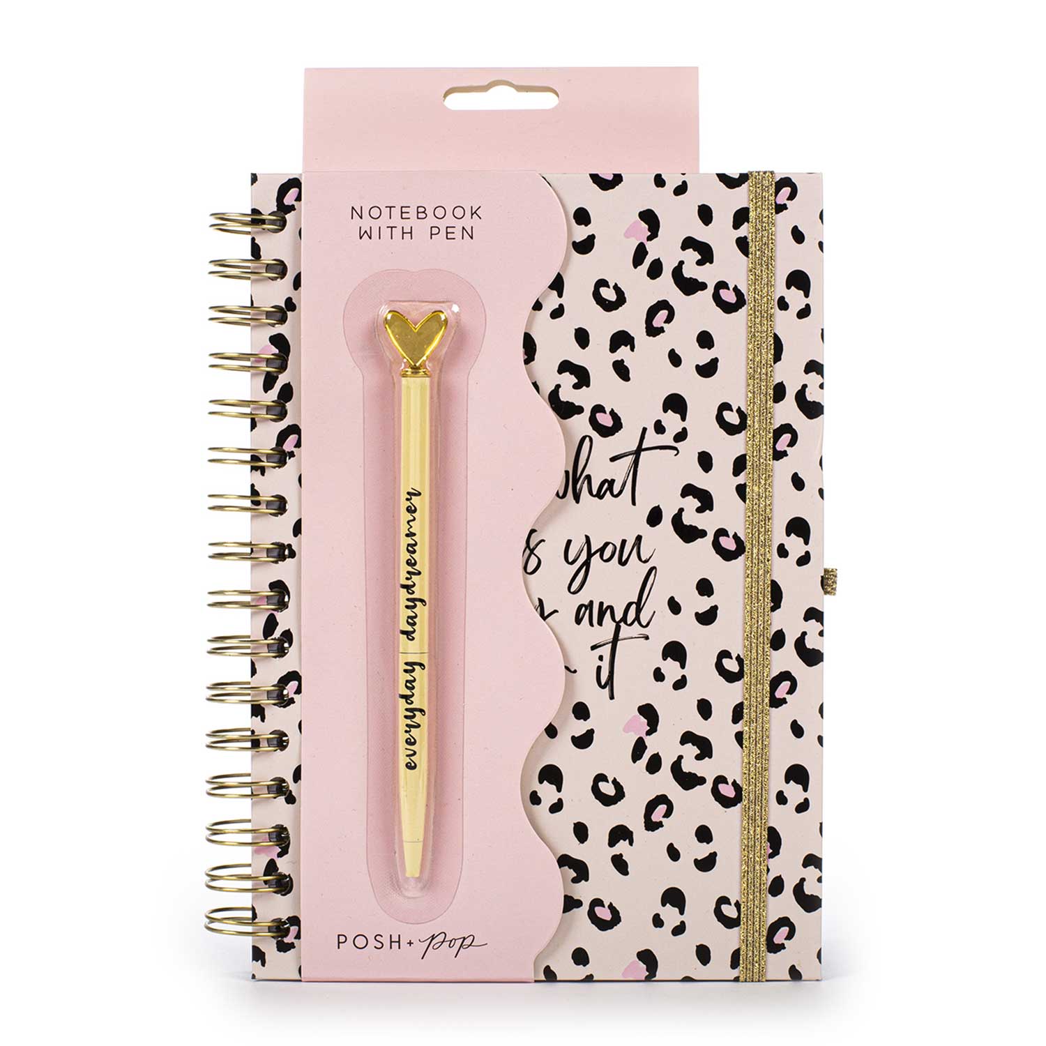 Notitzbuch und Stift Posh + Pop Animal