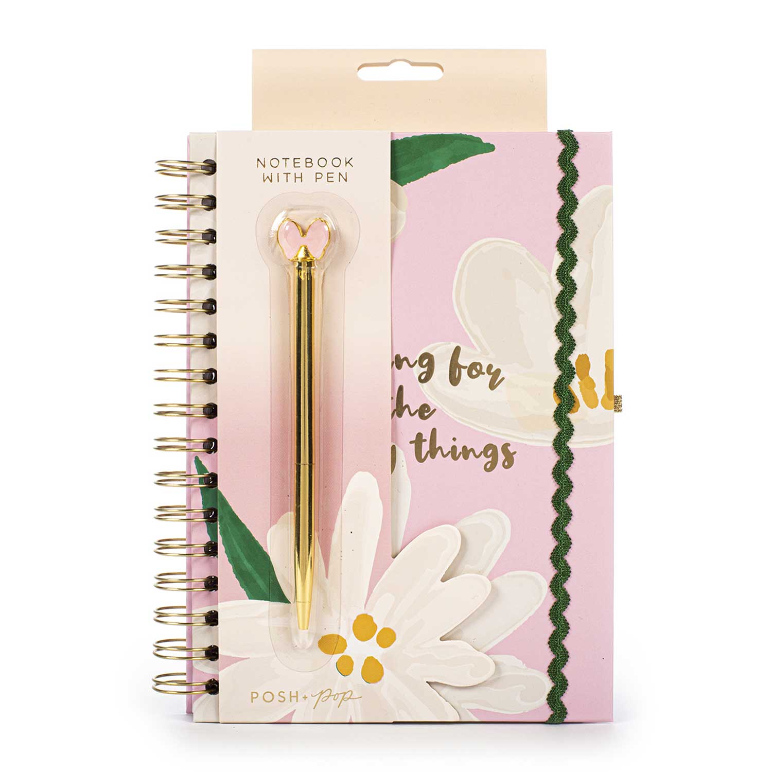 Notitzbuch und Stift Posh + Pop Flower