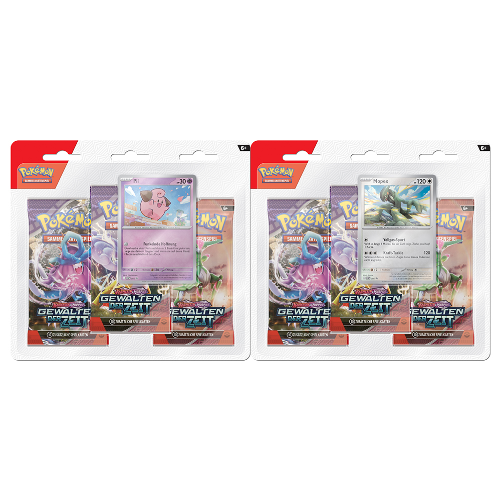 Pokémon KP05 3-Pack Blister Gewalt der Zeiten bunt