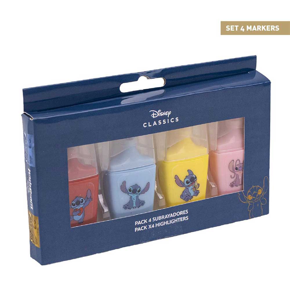 DISNEY Classics Textmarker Set Stitch Edition mehrere Farben