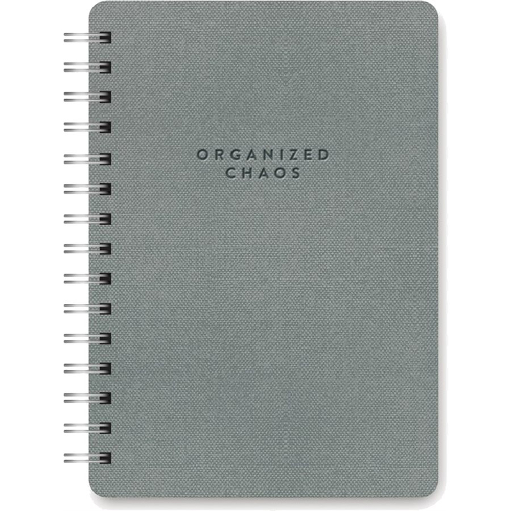 Notizbuch Organized Chaos liniert 208 Seiten grau