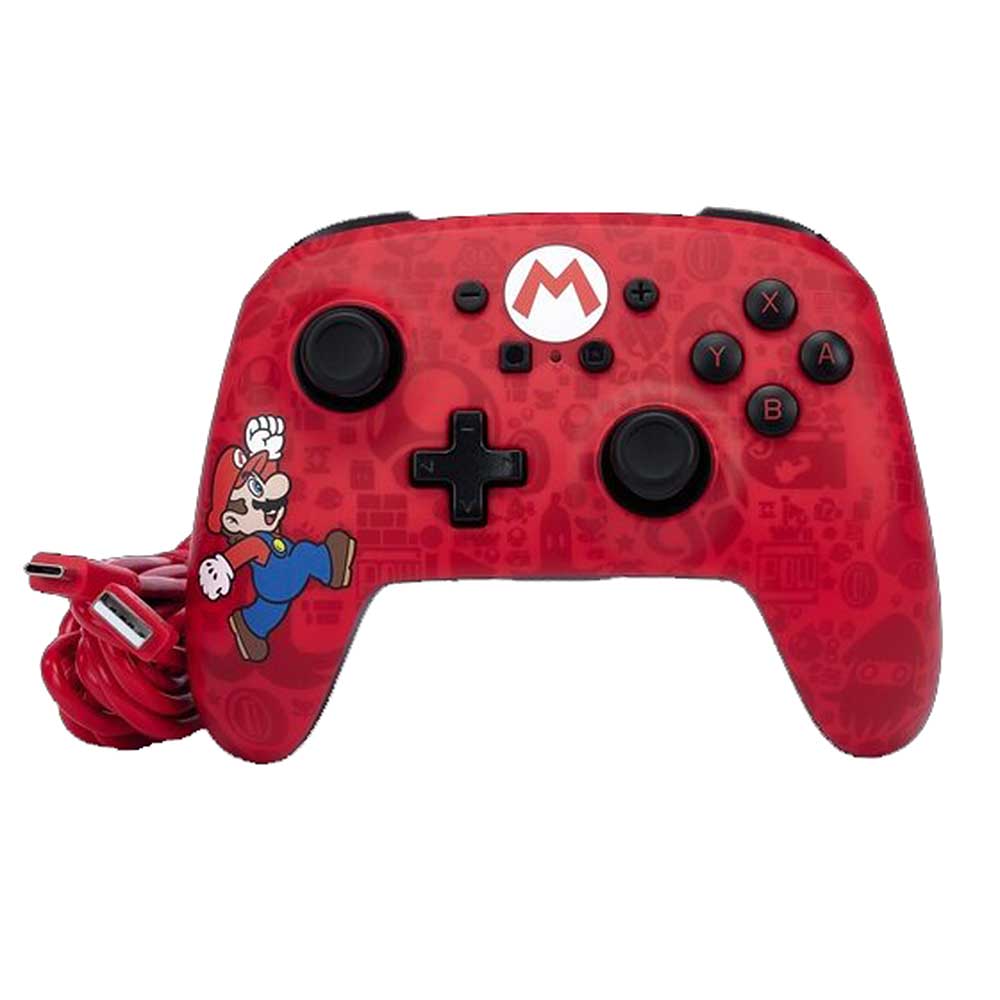 POWERA Controller Here We Go Mario für Nintendo Switch kabellos rot