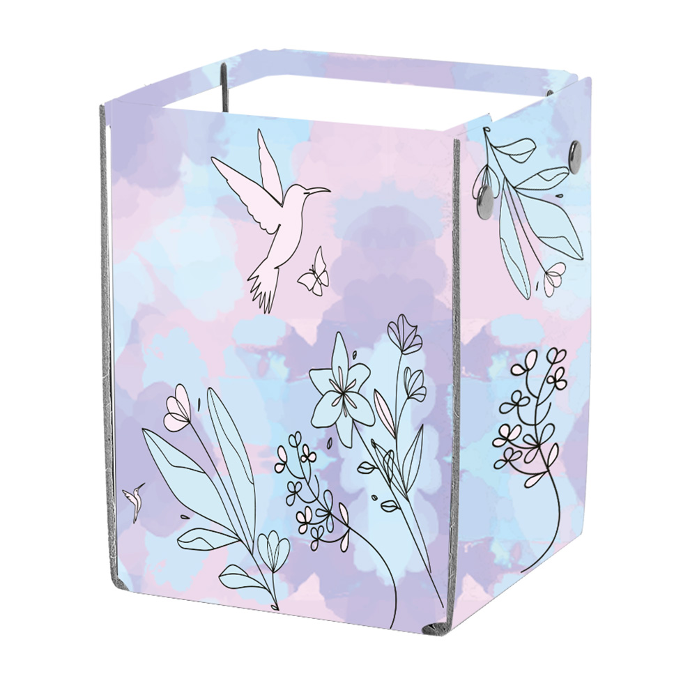 Stifteköcher Kolibri rosa/blau/violett