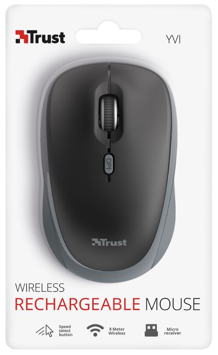 Trust YVI Rechargeable Mouse black