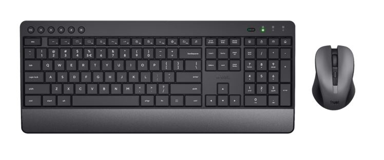 TRUST Trezo Wireless Keyboard & Mouse Set ECO DE schwarz