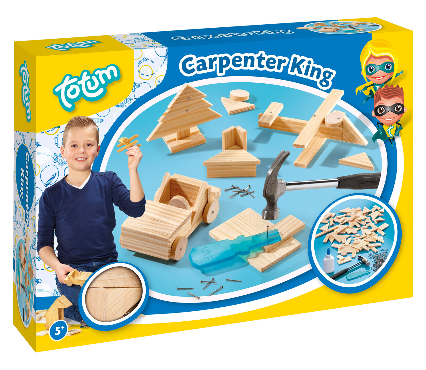 TOTUM Bastel-Set Carpenter King bunt