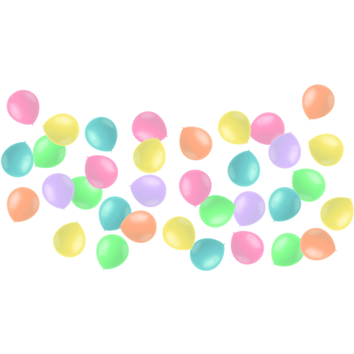 FOLAT Latexballons Mini Powder Pastels 50 Stück mehrere Farben