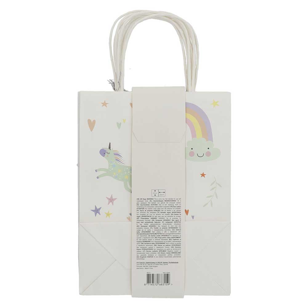 Party Bags Einhörner und Regenbögen 6 Stück bunt