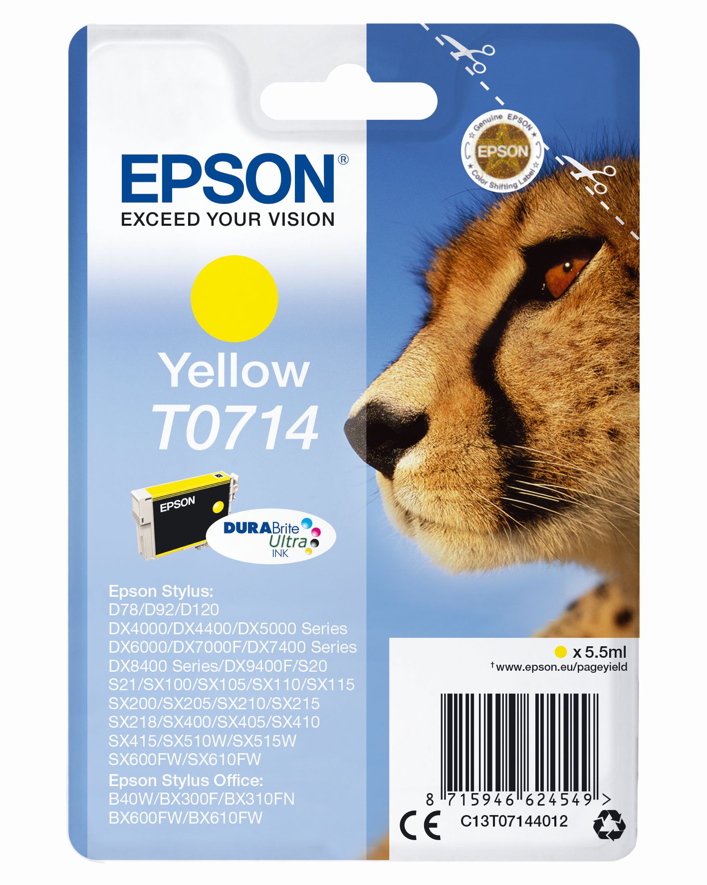 Epson Ink yell. T0714