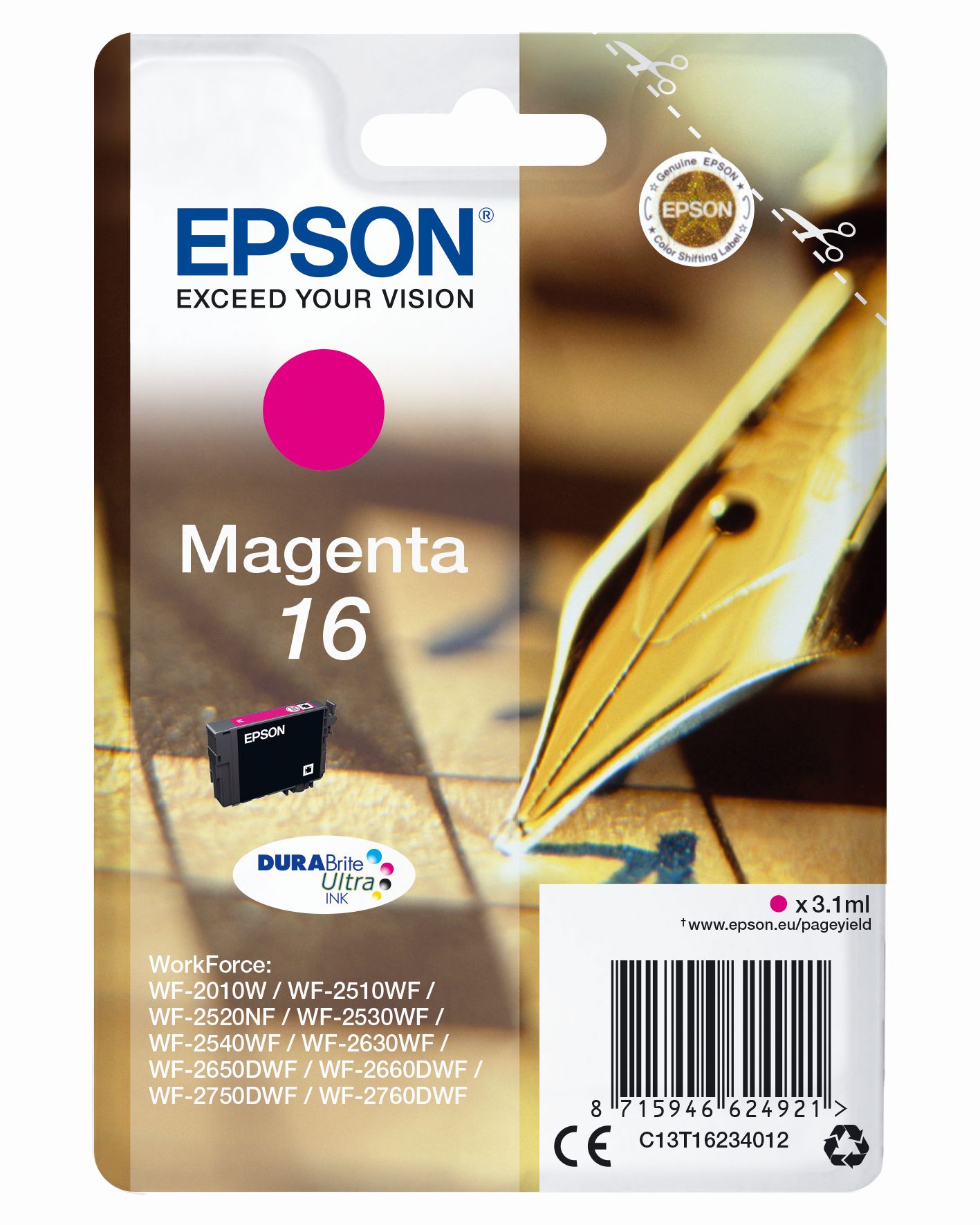 Epson DuraBrite Ultra Ink Nr.16 mag.