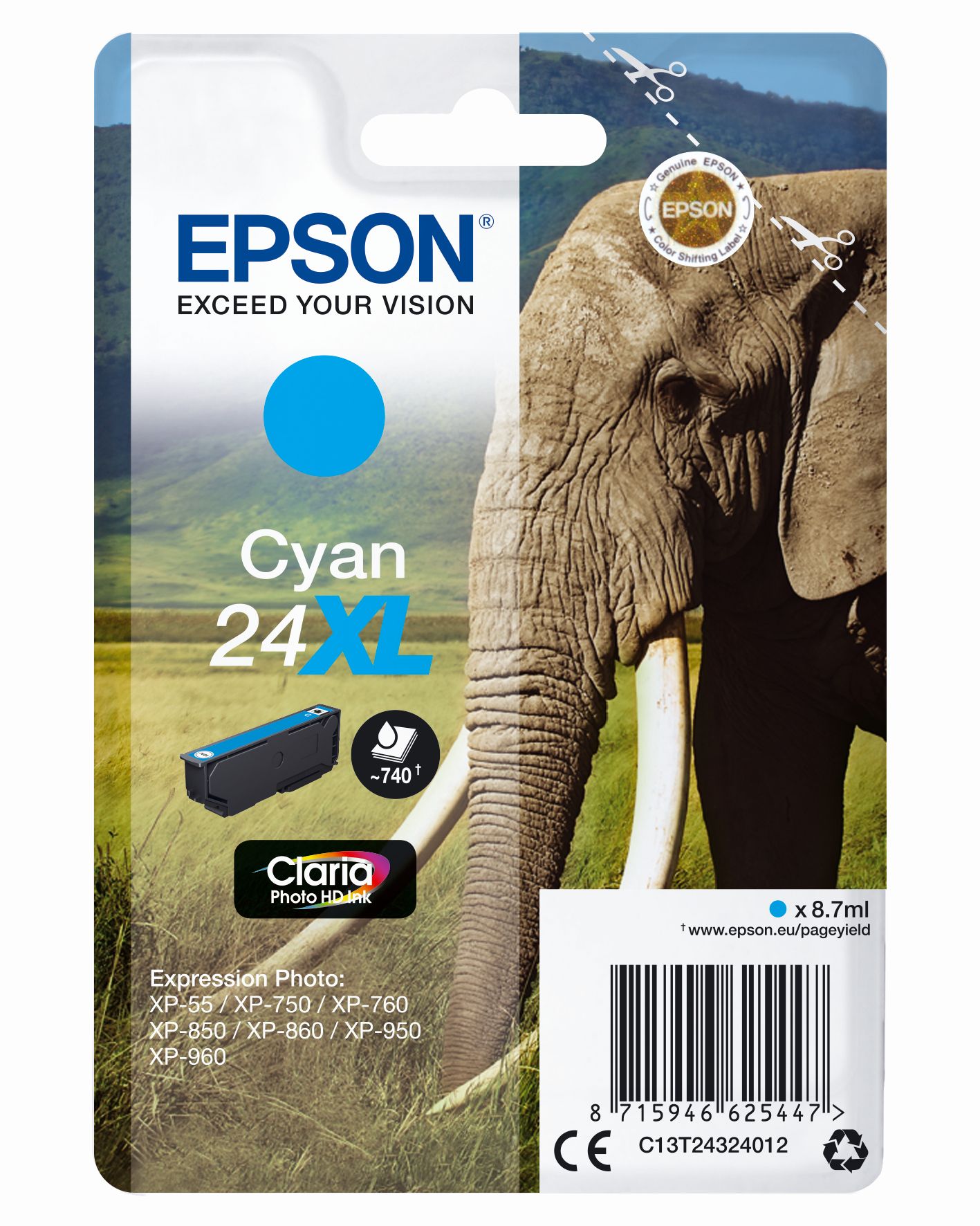 Epson Claria Ink Nr.24XL photo cyan