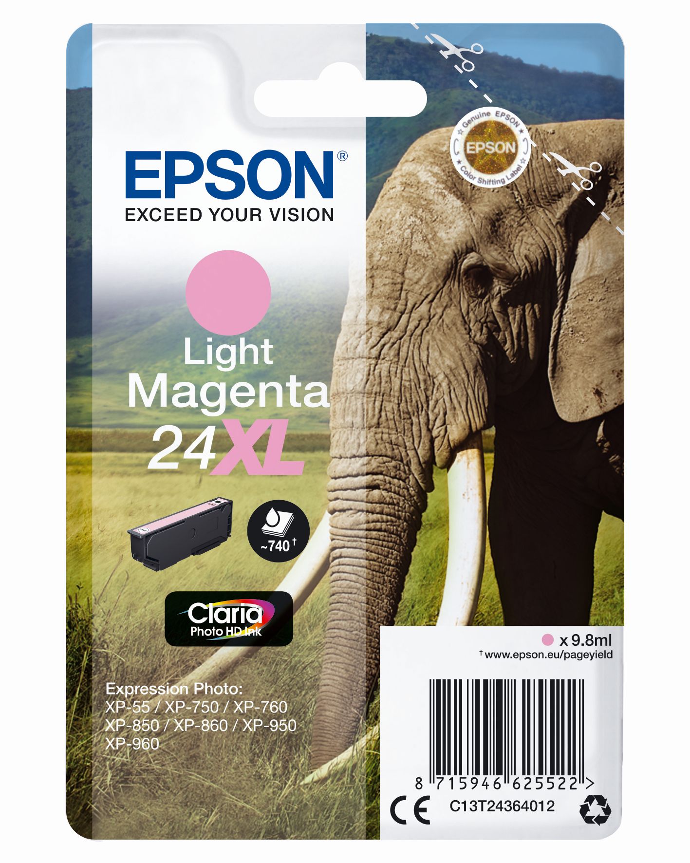 Epson Claria Ink Nr.24XL photo light mag.