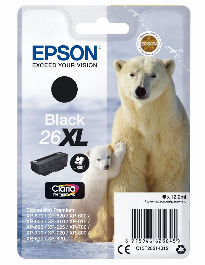 Epson Claria Premium Ink Nr.26XL black