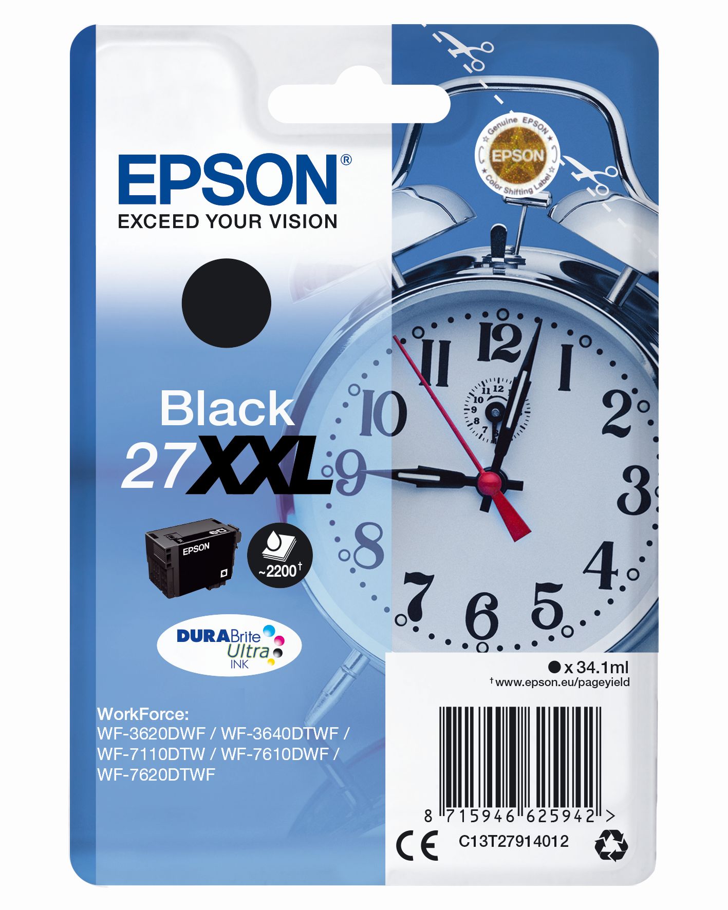 Epson DuraBrite Ultra Ink Nr.27XXL black