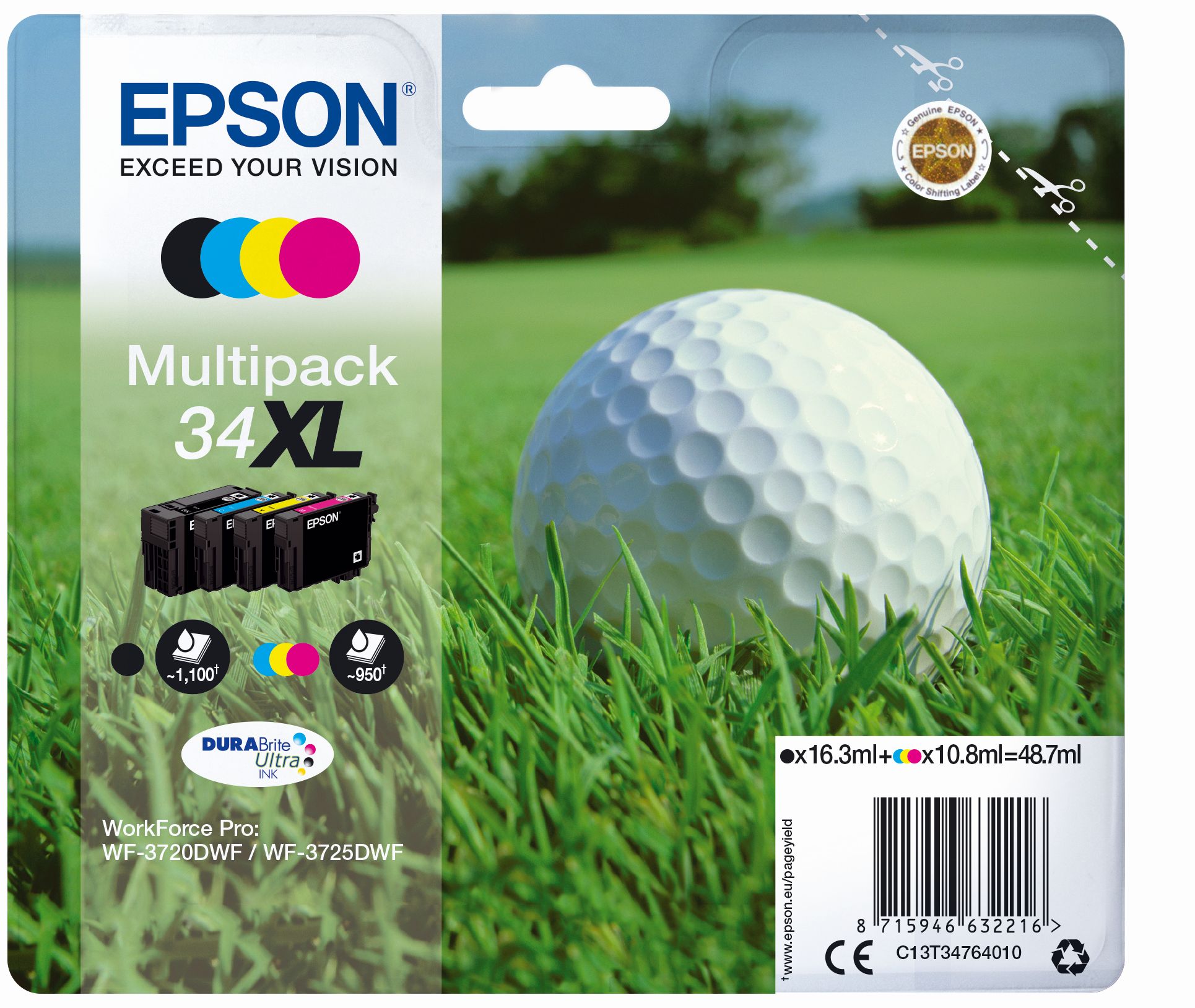 Epson DuraBrite Ultra Ink Multipack Nr.34XL 1x4