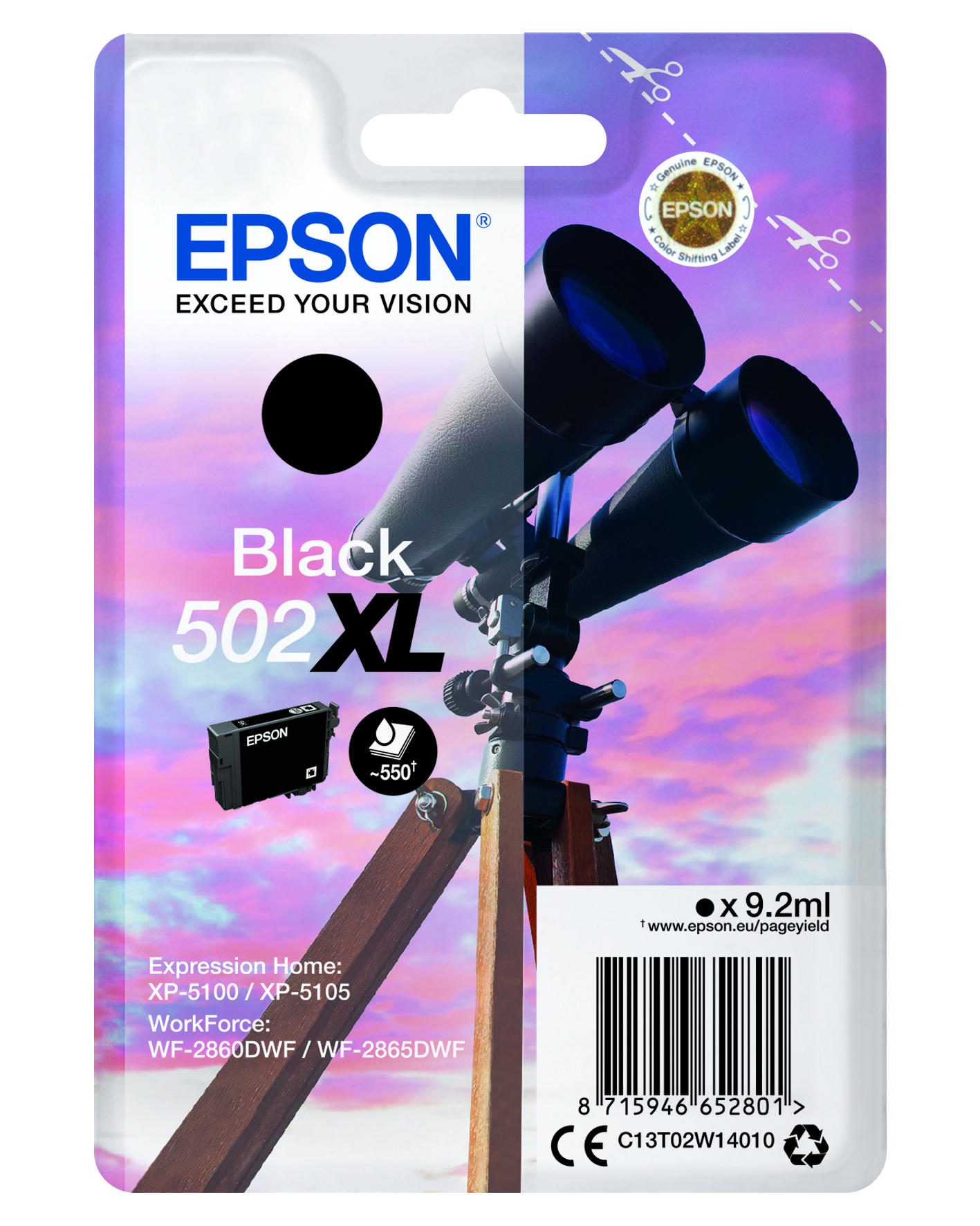 Epson Singlepack Ink Nr.502XL black