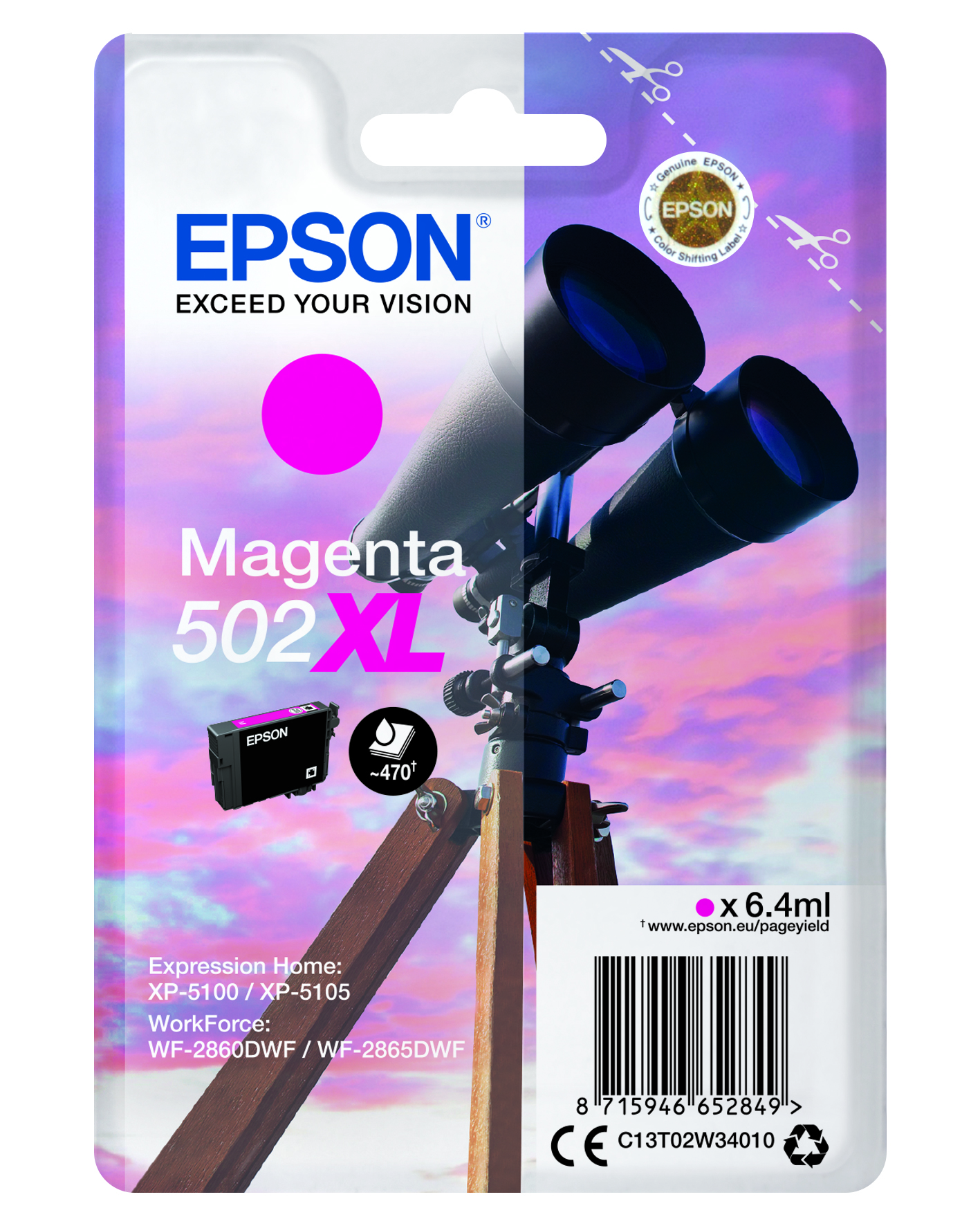 Epson Singlepack Ink Nr.502XL mag.