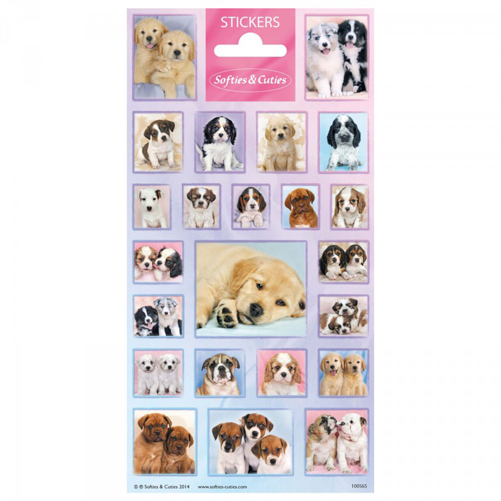 Sticker Softies & Cuties Süße Hundewelpen 23 Sticker bunt