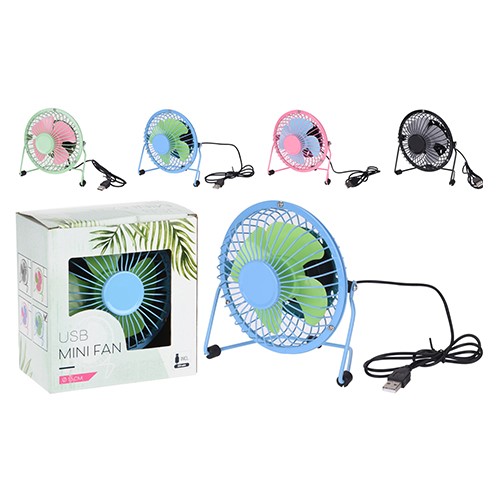 USB Tischventilator farblich sortiert