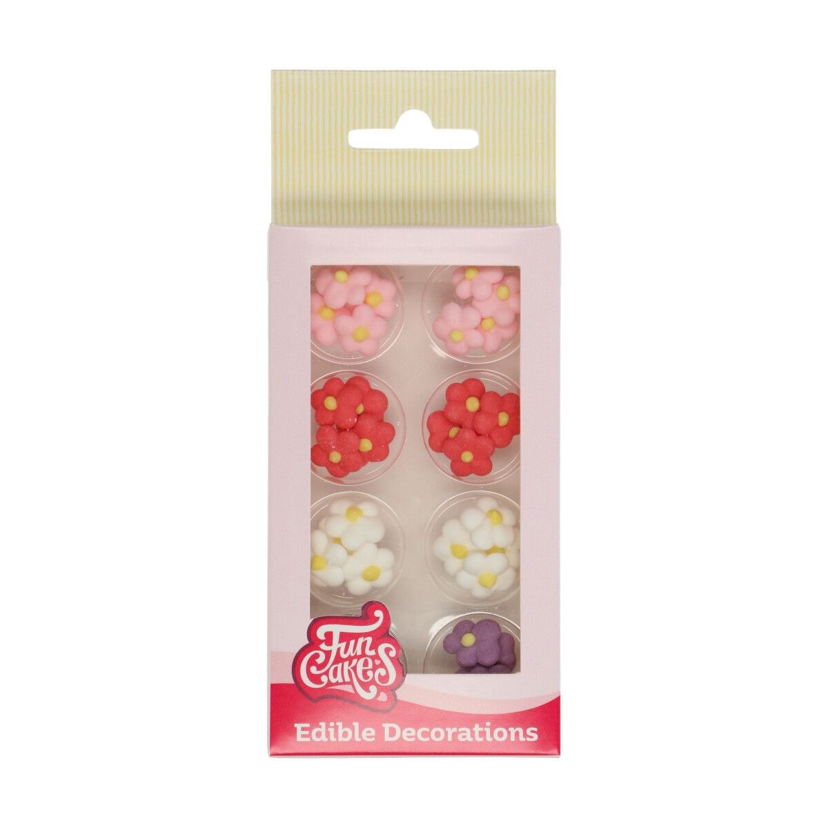 Figuren aus Zuckerguss Mini Blumen 32 Stück