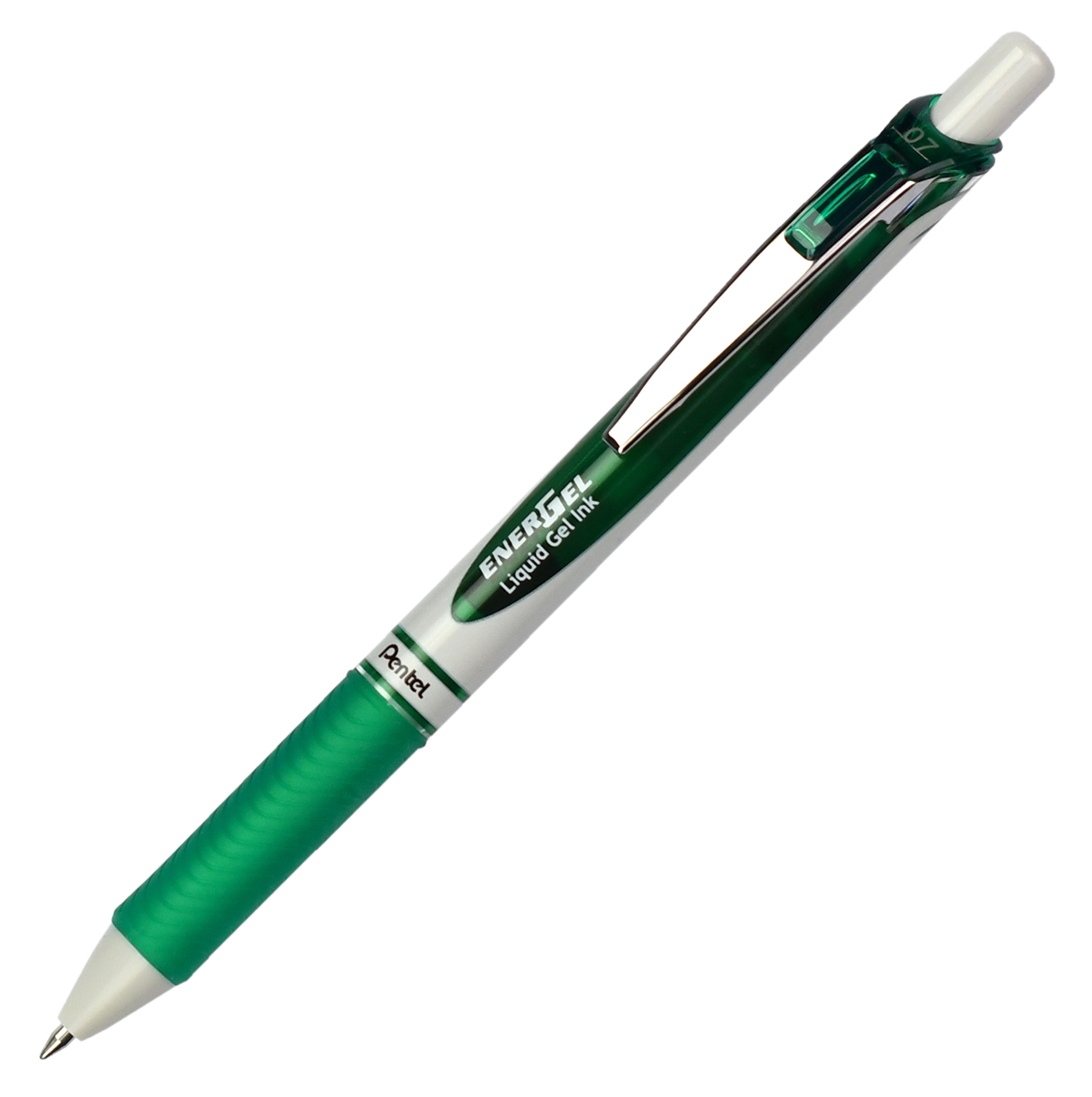 PENTEL Gelroller EnerGel BL77 Eco mit Druckmechanik 0,7 mm grün