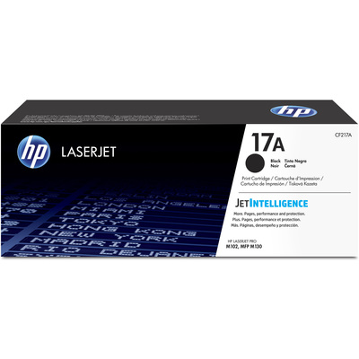 Schwarze Druckerpatrone für HP LaserJet Drucker. Verpackung mit dem Hinweis auf JetIntelligence.