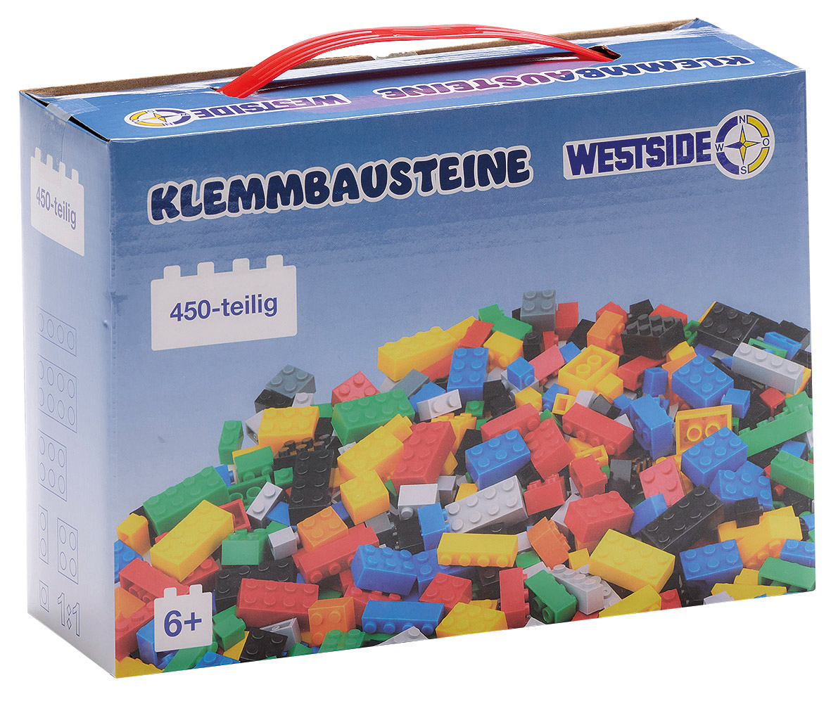 Klemmbausteine-Set 450-teilig mehrere Farben