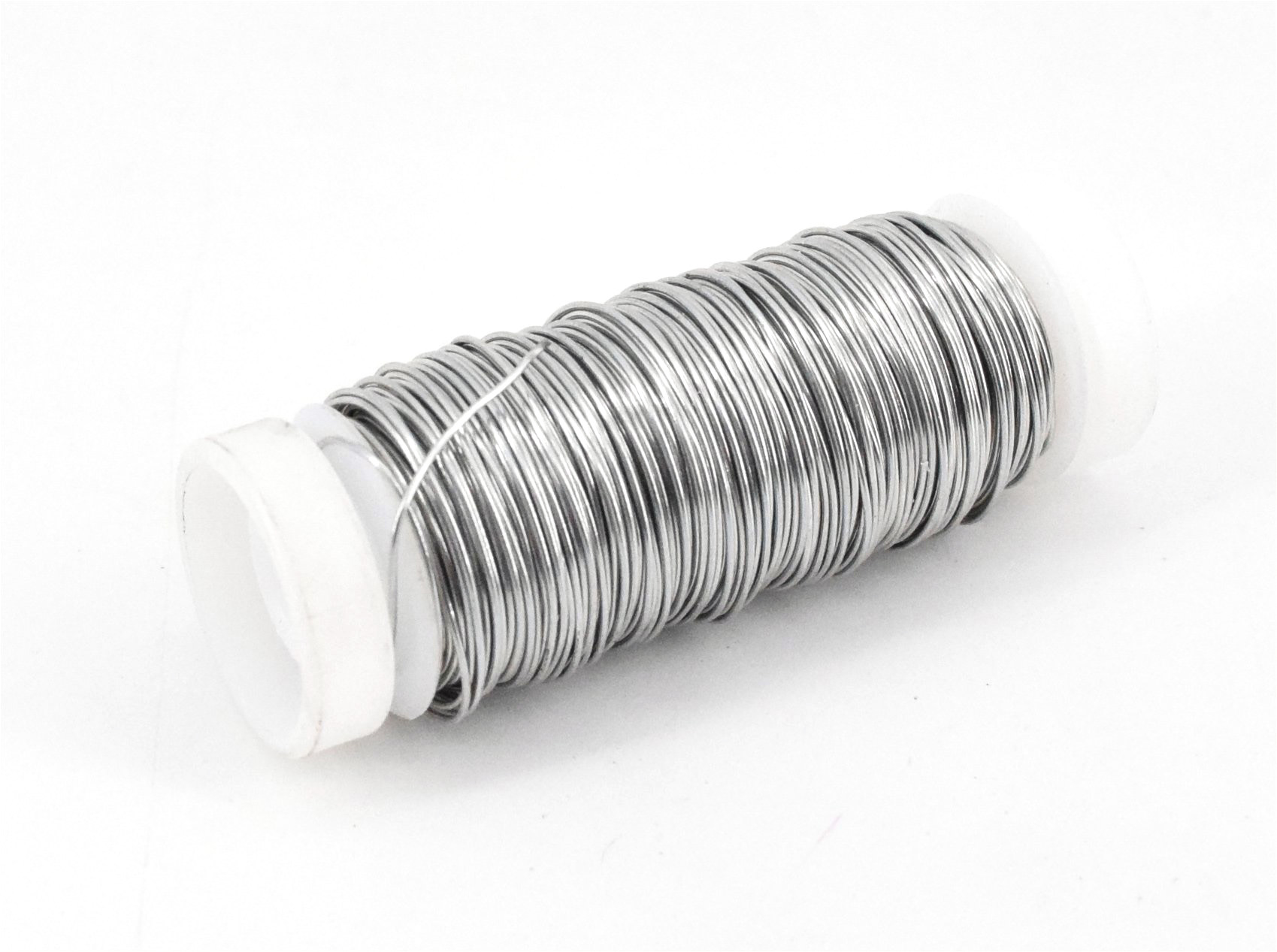 Basteldraht 50 g silber